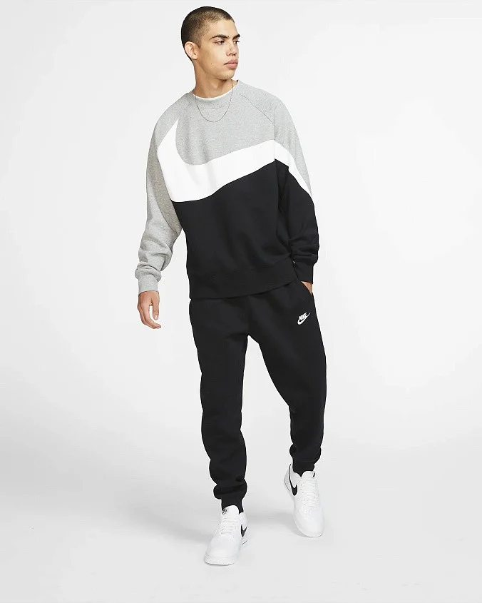 Брюки спортивные Nike Sportswear Club Fleece Black/Black/White