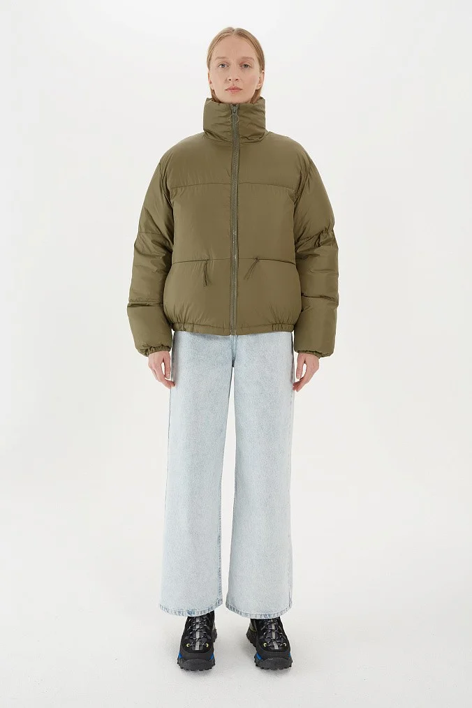 Бомбер оверсайз женский SHU зеленый