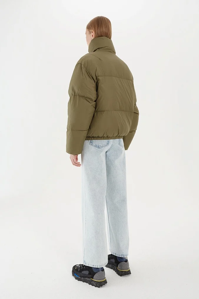 Бомбер оверсайз женский SHU зеленый