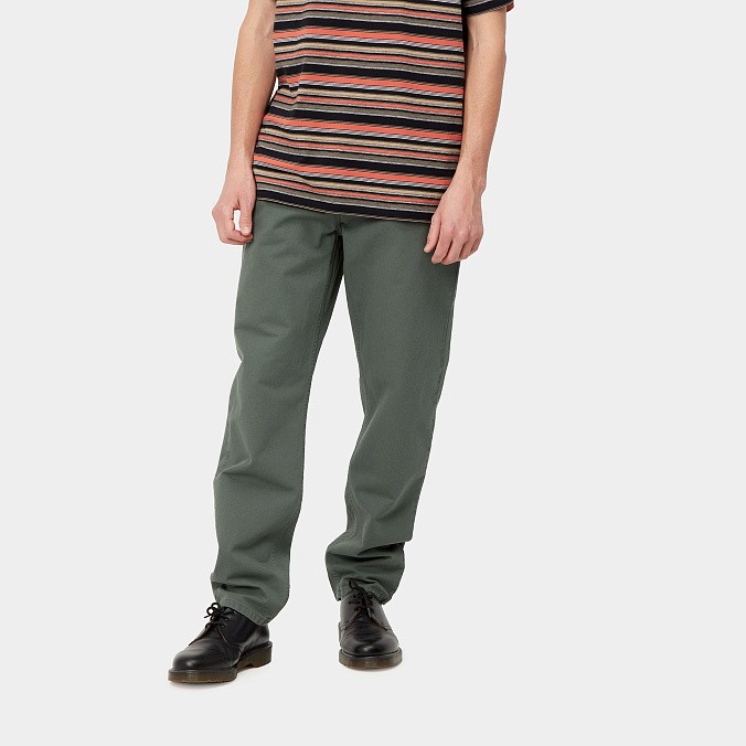 Мужские джинсы Carhartt WIP Newel Pant Thyme (garment dyed)