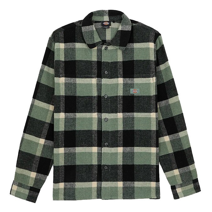 Рубашка Dickies Plaid Coaling Shirt Sea Spray